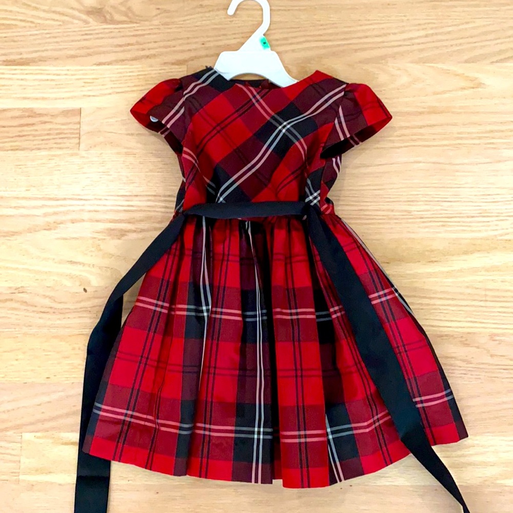 Polo by Ralph Lauren Red Plaid Kids Formal Dress